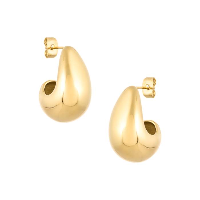 Pendientes Gota Grande Oro Sarah