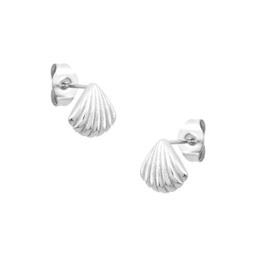 Pendientes Plata Shell Chic