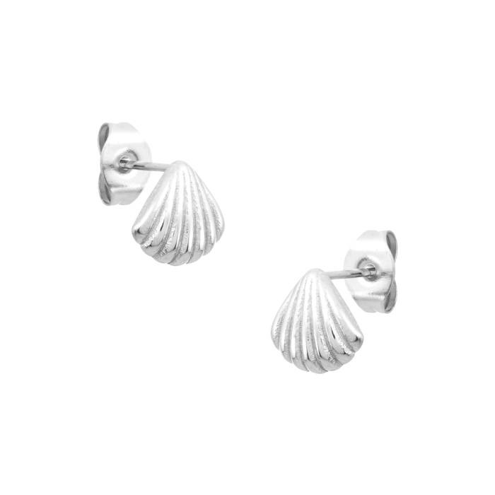 Pendientes Plata Shell Chic