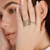 Anillo Ancho Plata Trinity - Imagen 3