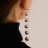NOVA LONG SPHERE EARRINGS - Image 2