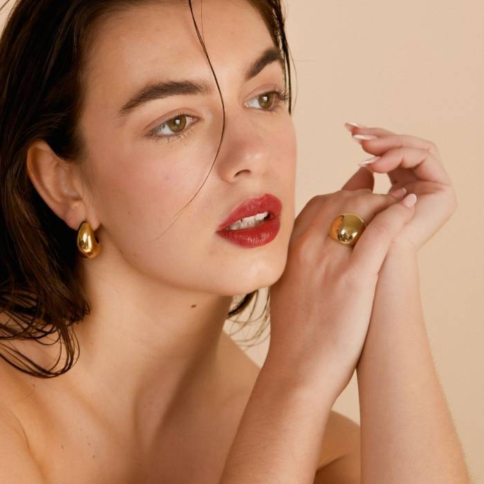 Anillo Ancho Plata Ellie - Imagen 3