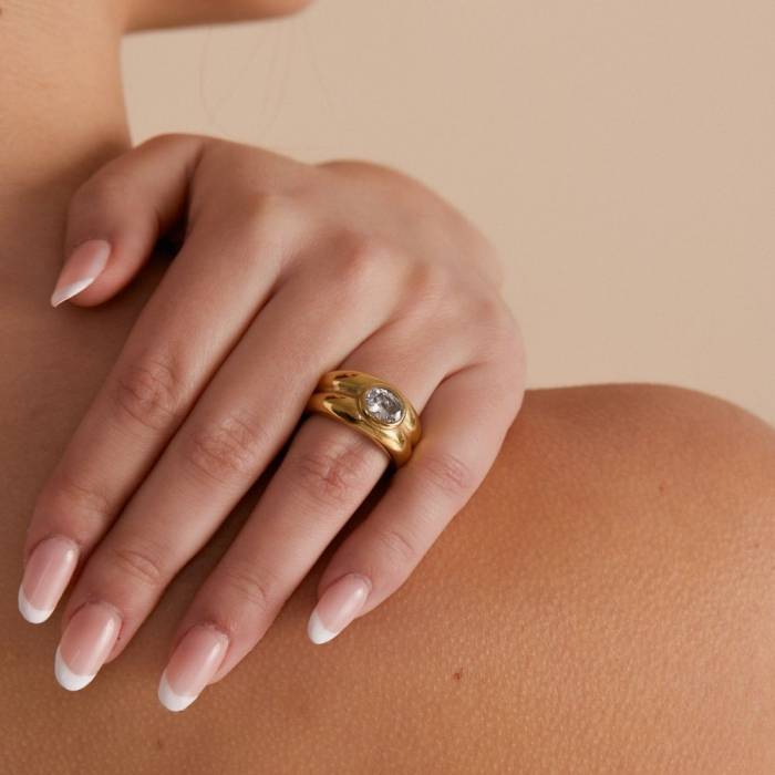 Anillo Ancho Circonita - Imagen 3