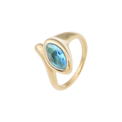 Anillo Circonita azul Orianna