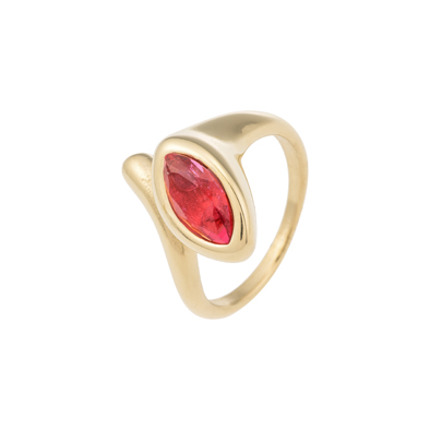 Anillo Circonita Roja Orianna