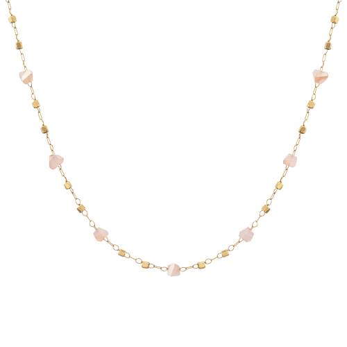 Collar Piedra Natural Rosa Florence