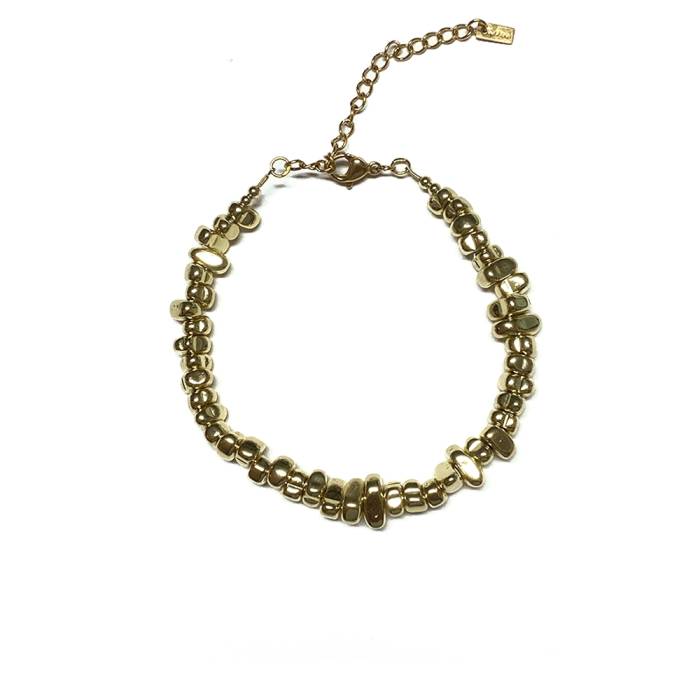 Pulsera Hematite Oro