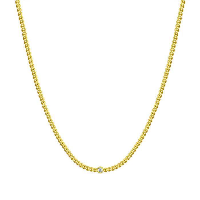 Collar Cuentas Circonita