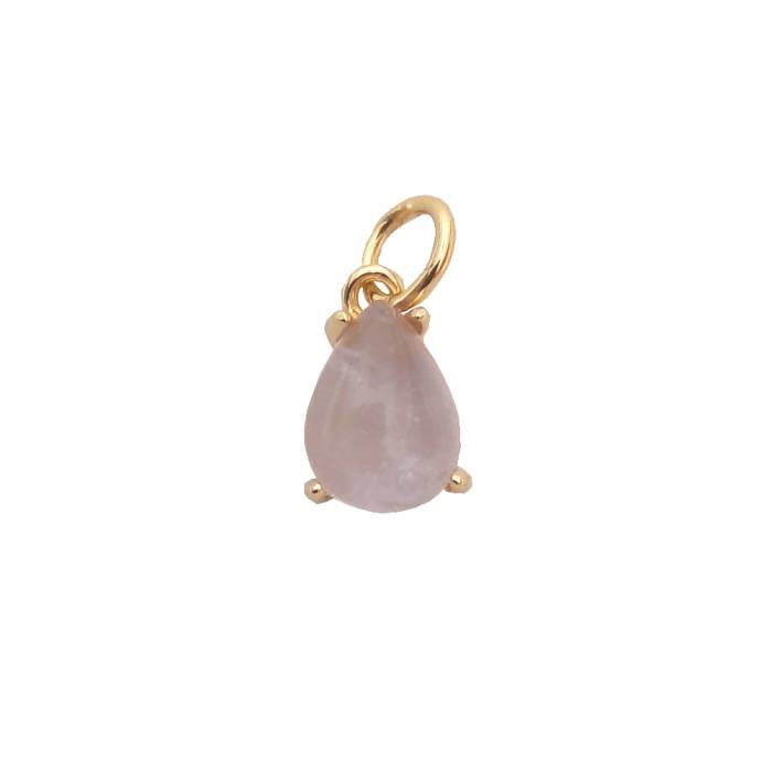 Charm Gota Cuarzo Rosa