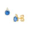 Pendientes Cristal Azul Marino