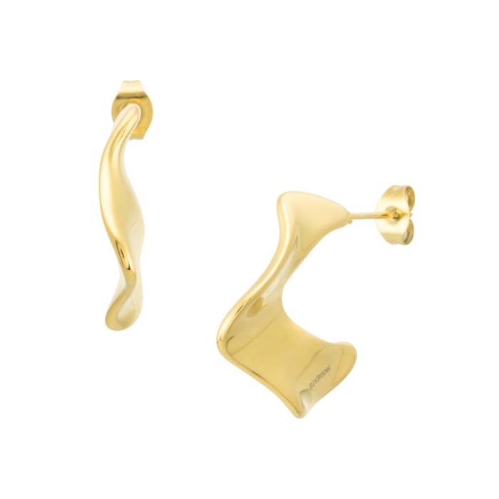 Pendientes Ondulados Irene Oro