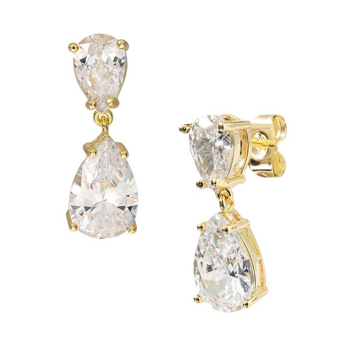 Pendientes Cristal Rosy Oro
